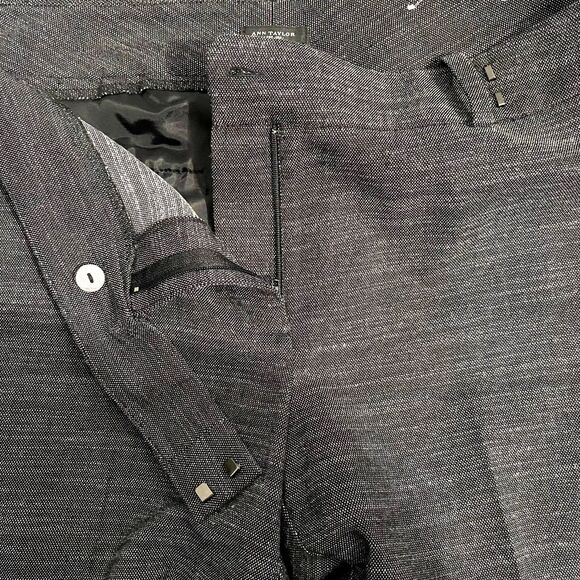 Ann Taylor Modern Fit Trousers Gray Pleat Front Dress Pants Office Career Size 6 - Picture 5 of 7